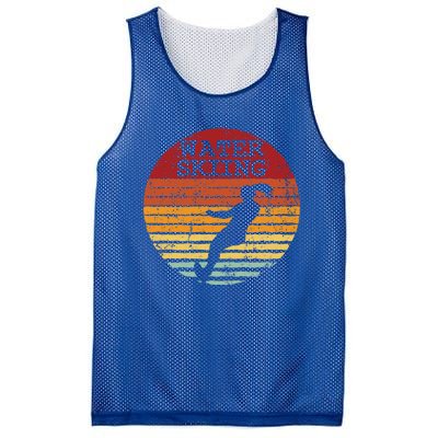 Water Skiing Retro Waterski Vintage Waterskiing Sunset Ski Meaningful Gift Mesh Reversible Basketball Jersey Tank