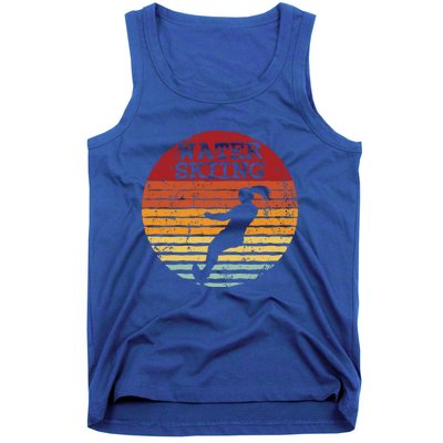 Water Skiing Retro Waterski Vintage Waterskiing Sunset Ski Meaningful Gift Tank Top