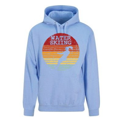 Water Skiing Retro Waterski Vintage Waterskiing Sunset Ski Meaningful Gift Unisex Surf Hoodie