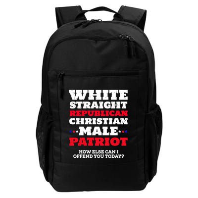 White Straight Republican Christian Male Patriot Backpack