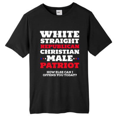 White Straight Republican Christian Male Patriot Tall Fusion ChromaSoft Performance T-Shirt