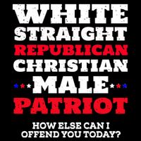 White Straight Republican Christian Male Patriot Bucket Hat