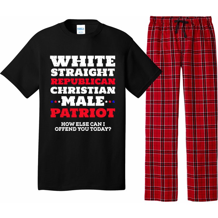 White Straight Republican Christian Male Patriot Pajama Set