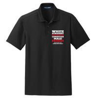 White Straight Republican Christian Male Patriot Dry Zone Grid Polo