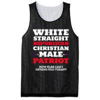 White Straight Republican Christian Male Patriot Mesh Reversible Basketball Jersey Tank