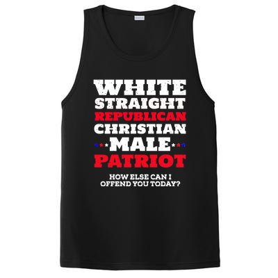 White Straight Republican Christian Male Patriot PosiCharge Competitor Tank