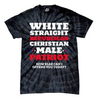 White Straight Republican Christian Male Patriot Tie-Dye T-Shirt