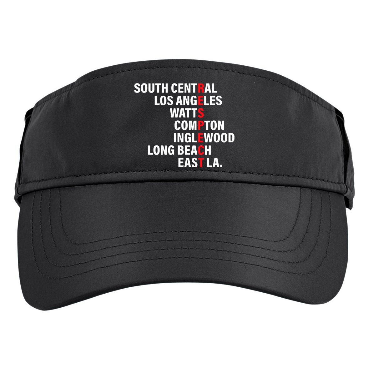 West Side RESPECT Los Angeles Watts Compton Long Beach Adult Drive Performance Visor