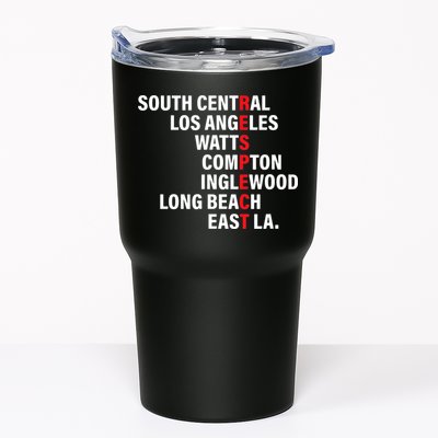 West Side RESPECT Los Angeles Watts Compton Long Beach Tumbler