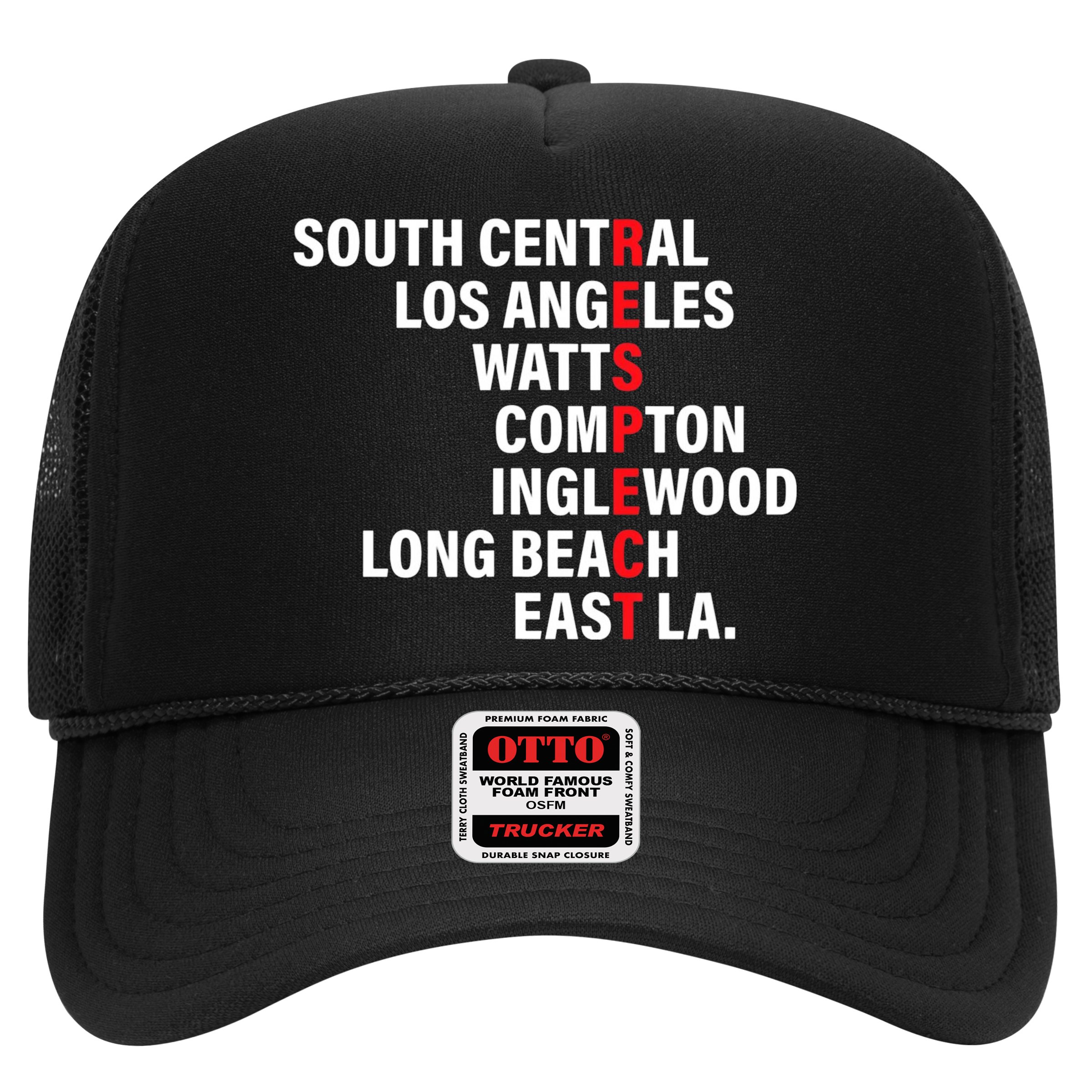 West Side RESPECT Los Angeles Watts Compton Long Beach Hat