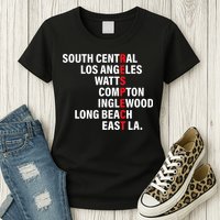 West Side RESPECT Los Angeles Watts Compton Long Beach Womens T-Shirt