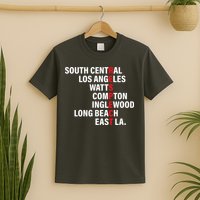 West Side RESPECT Los Angeles Watts Compton Long Beach T-Shirt