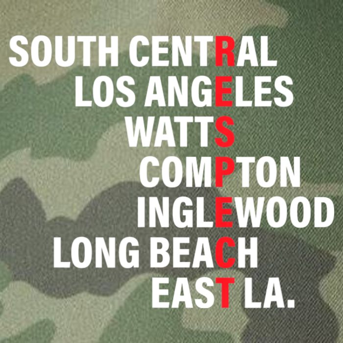 West Side RESPECT Los Angeles Watts Compton Long Beach Legacy Tie Dye Trucker Hat