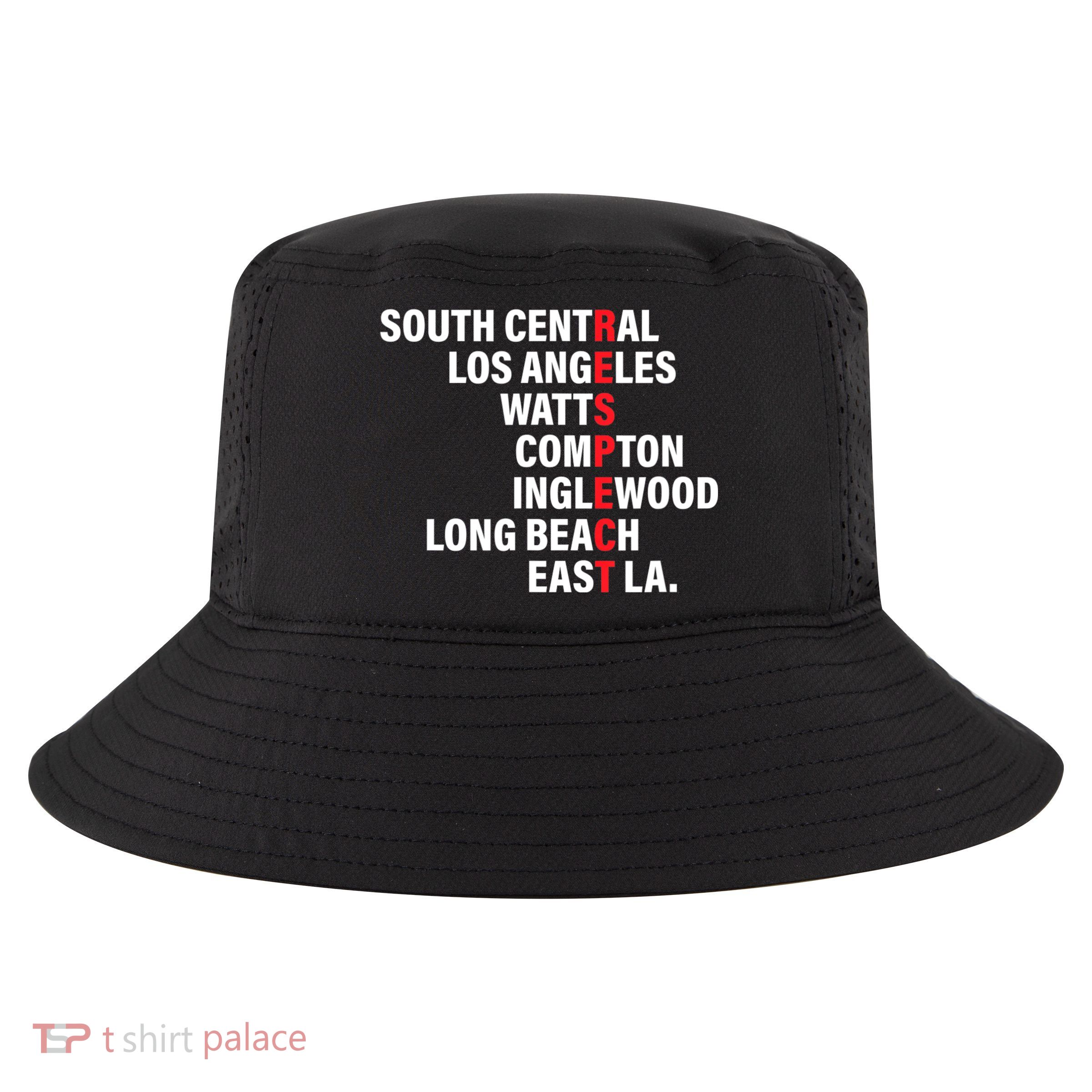 West Side RESPECT Los Angeles Watts Compton Long Beach Cool Comfort Performance Bucket Hat