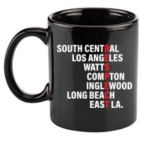 West Side RESPECT Los Angeles Watts Compton Long Beach 11oz C Handle Ceramic Mug