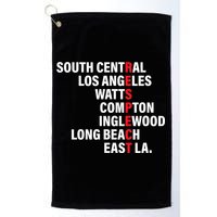 West Side RESPECT Los Angeles Watts Compton Long Beach Golf Towel