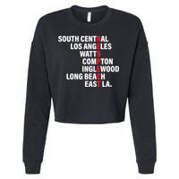 West Side RESPECT Los Angeles Watts Compton Long Beach Cropped Pullover Crew