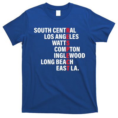 West Side RESPECT Los Angeles Watts Compton Long Beach T-Shirt