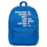 West Side RESPECT Los Angeles Watts Compton Long Beach 16 in Basic Backpack