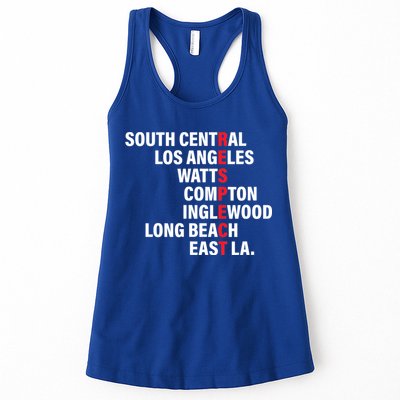 West Side RESPECT Los Angeles Watts Compton Long Beach Womens Tank Top