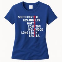 West Side RESPECT Los Angeles Watts Compton Long Beach Womens T-Shirt