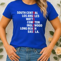 West Side RESPECT Los Angeles Watts Compton Long Beach Womens T-Shirt