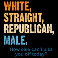 White Straight Republican Male Piss You Off Funny Backpack