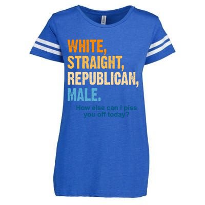 White Straight Republican Male Piss You Off Funny Enza Ladies Jersey Football T-Shirt