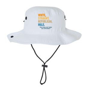 White Straight Republican Male Piss You Off Funny Legacy Cool Fit Booney Bucket Hat