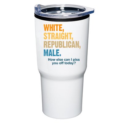 White Straight Republican Male Piss You Off Funny Tumbler
