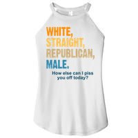 White Straight Republican Male Piss You Off Funny Women's Perfect Tri Rocker Tank