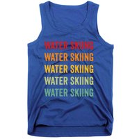 Water Skiing Rainbow Design Water Skiing Sport Colorful Great Gift Tank Top