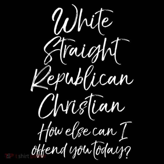 White Straight Republican Christian How Else Can I Offend Short Acrylic Beanie