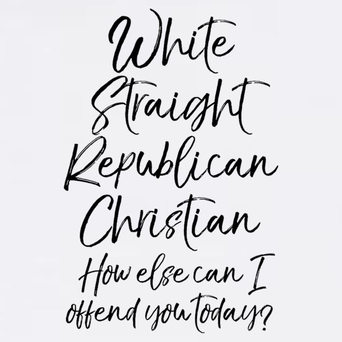 White Straight Republican Christian How Else Can I Offend Garment-Dyed Sweatshirt