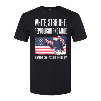 White Straight Republican Male Softstyle® CVC T-Shirt