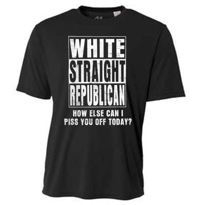 White Straight Republican How Else Cooling Performance Crew T-Shirt