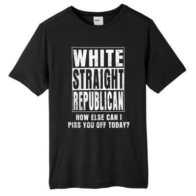 White Straight Republican How Else Tall Fusion ChromaSoft Performance T-Shirt