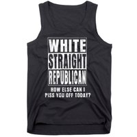 White Straight Republican How Else Tank Top