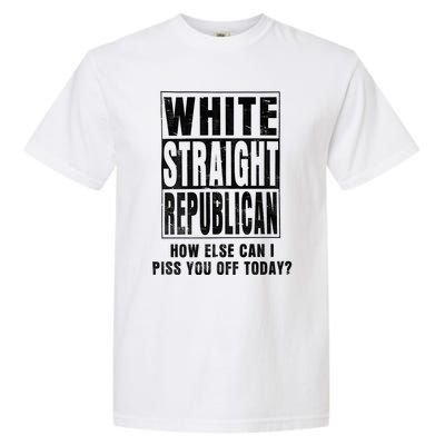 White Straight Republican How Else Garment-Dyed Heavyweight T-Shirt