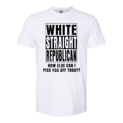 White Straight Republican How Else Softstyle CVC T-Shirt