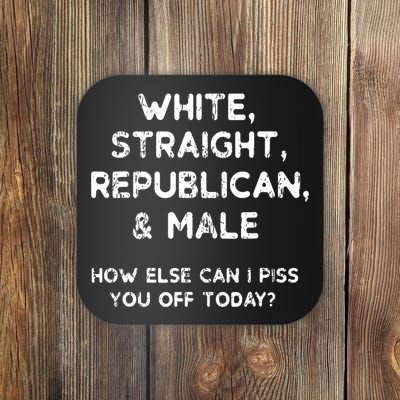 White Straight Republican Male Coaster