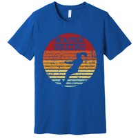 Water Skiing Retro Waterski Vintage Waterskiing Sunset Ski Gift Premium T-Shirt