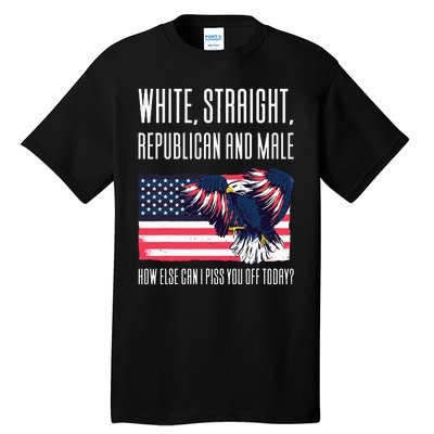 White Straight Republican Male Tall T-Shirt