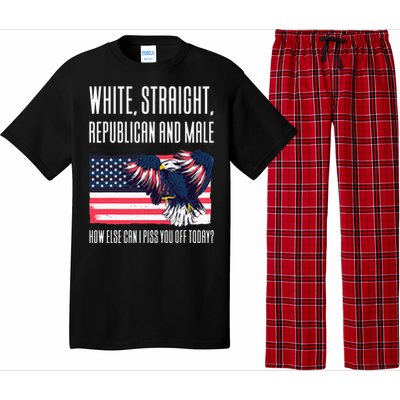 White Straight Republican Male Pajama Set