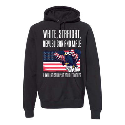 White Straight Republican Male Premium Hoodie