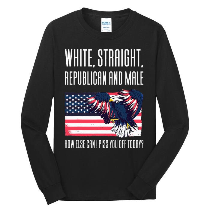 White Straight Republican Male Tall Long Sleeve T-Shirt