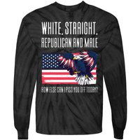 White Straight Republican Male Tie-Dye Long Sleeve Shirt