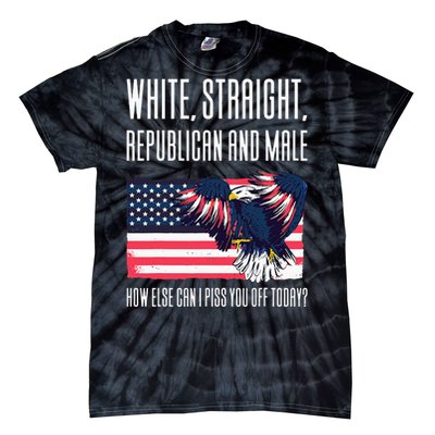 White Straight Republican Male Tie-Dye T-Shirt