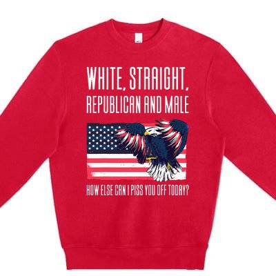 White Straight Republican Male Premium Crewneck Sweatshirt