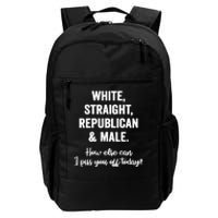 White Straight Republican Male Daily Commute Backpack